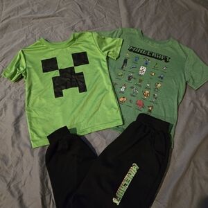 Minecraft Kids Matching Set - Green and Black